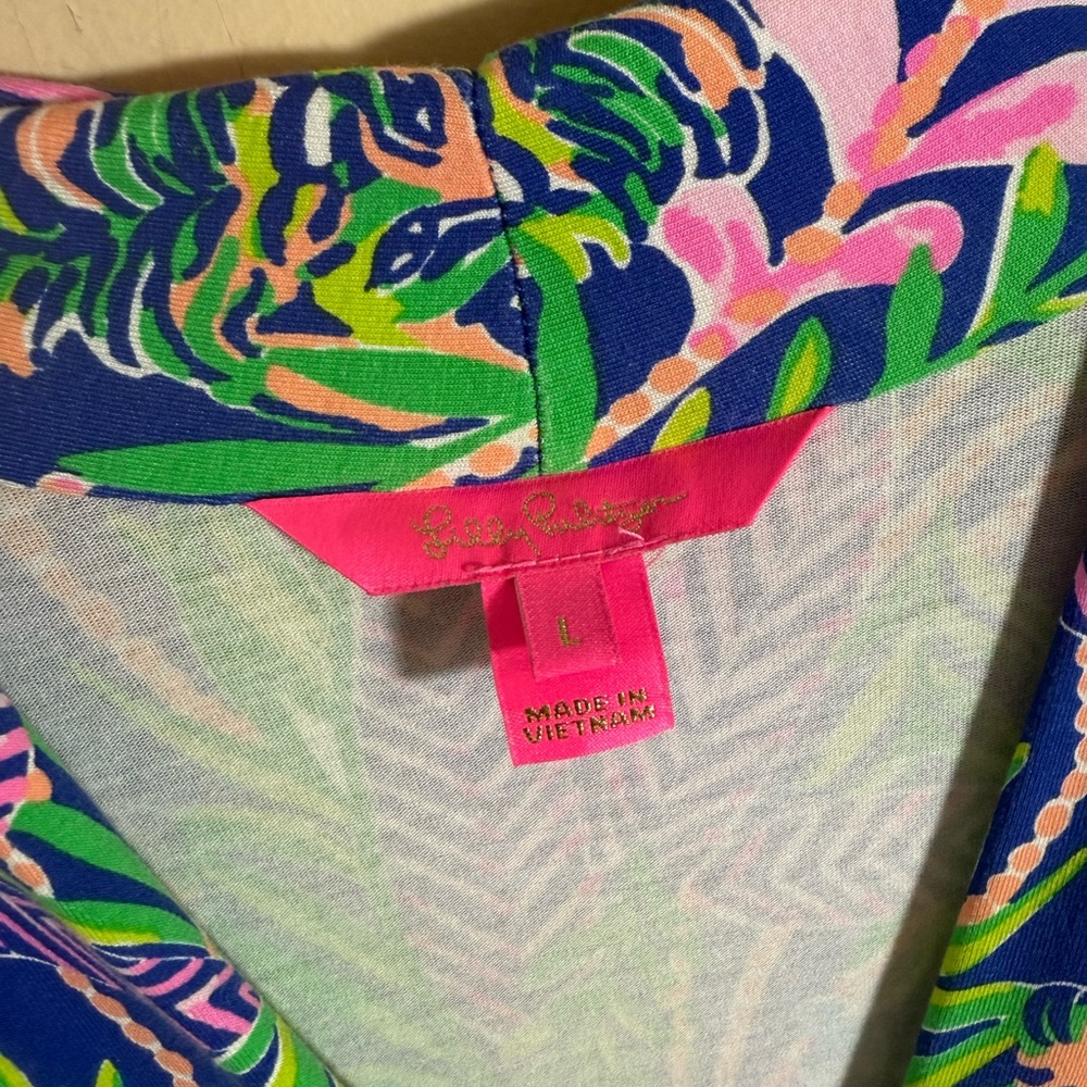 Lilly Pulitzer Pearce Maxi Borealis Blue How You Like Me Prowl Large - Picture 4 of 8